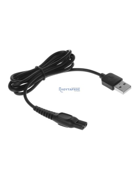 Καλώδιο τροφοδοσίας οκταράκι σε USB μαύρο PHILIPS/ΓΕΝΙΚΗΣ ΧΡΗΣΗΣ ΓΕΝΙΚΗΣ ΧΡΗΣΗΣ PTUSB0001