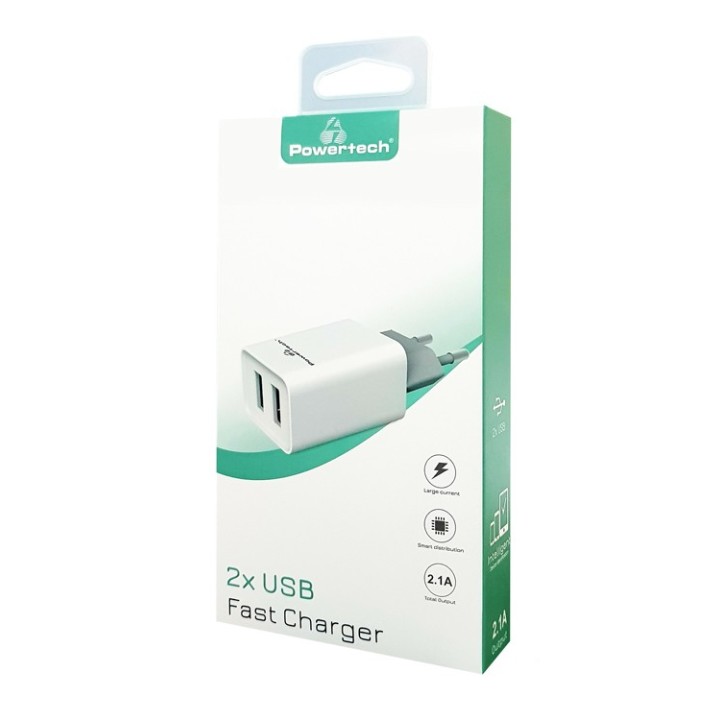 copy of Universal φορτιστής USB 2.1A σε λευκό χρώμα