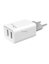 Universal φορτιστής USB 2.1A διπλός σε λευκό χρώμα ΓΕΝΙΚΗΣ ΧΡΗΣΗΣ USB0016