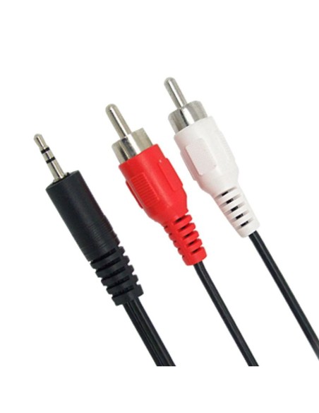 Καλώδιο ήχου jack 3,5mm αρσενικό stereo σε 2xRCA αρσενικά 1.5m ΓΕΝΙΚΗΣ ΧΡΗΣΗΣ JRCA35-15