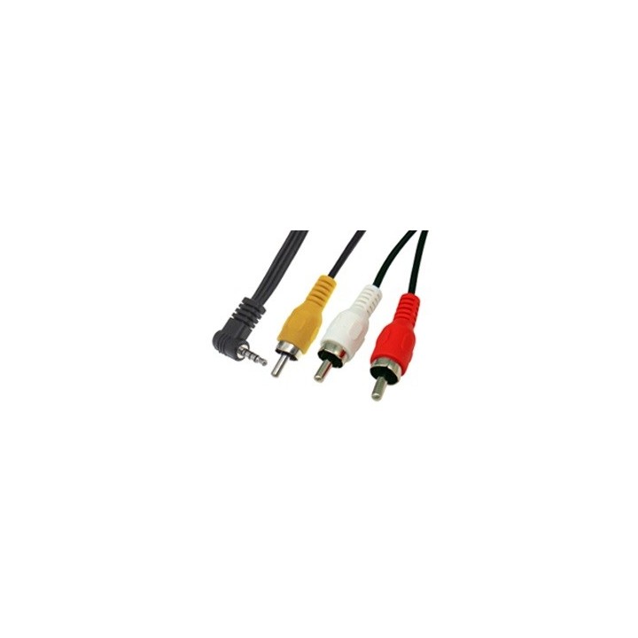 Καλώδιο ήχου εικόνας jack 3,5mm αρσενικό stereo σε 3xRCA αρσενικά 1,50m ΓΕΝΙΚΗΣ ΧΡΗΣΗΣ J3RCA3515MM