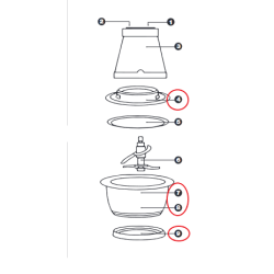 Μπώλ μαζί με καπάκι κοπτηρίου PYREX/IZZY original IZZY BOL0016