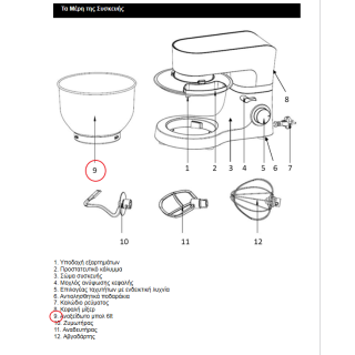 Μπώλ ανοξείδωτο κουζινομηχανής IZZY original