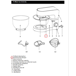 Καπάκι για μπώλ ανοξείδωτο κουζινομηχανής IZZY original IZZY KKBL0002