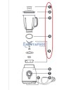 Κανάτα μπλέντερ κομπλέ PYREX original IZZY BLK0014