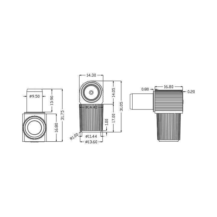 copy of Βύσμα κεραίας RF αρσενικό
