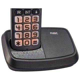 Ασύρματη τηλεφωνική συσκευή μαύρη Fx-5500 FYSIC