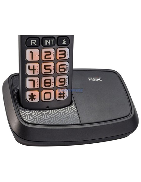 Ασύρματη τηλεφωνική συσκευή μαύρη Fx-5500 FYSIC  ASYR0013