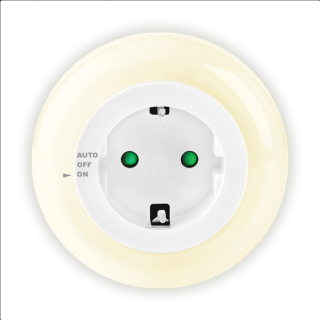 Φωτάκι νυκτός LED με pass through πρίζα σούκο SONORA RING LIGHT