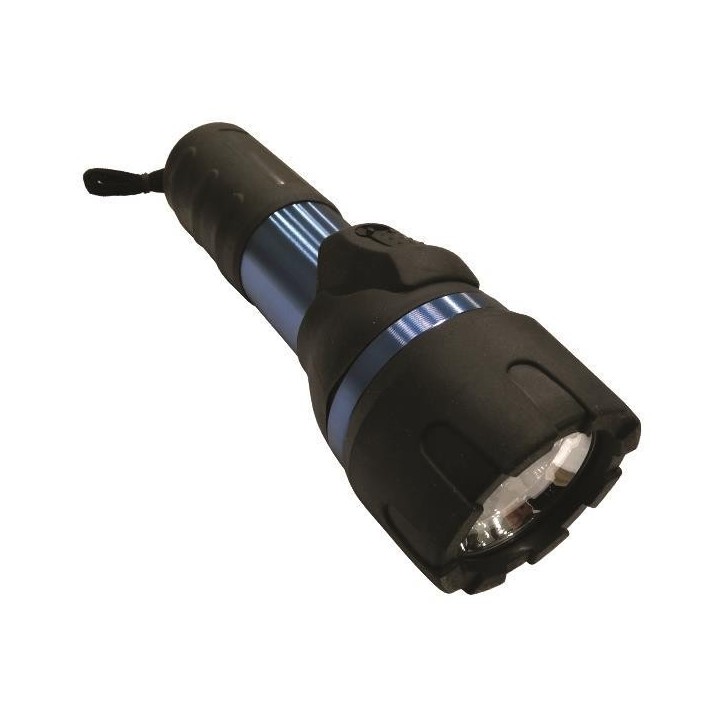 Φακός αδιάβροχος LED αλουμινίου μπαταρίας D μπλέ EUROLAMP