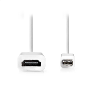 Καλώδιο αντάπτορας Mini DisplayPort αρσενικό σε HDMI αρσενικό 0.20m ΓΕΝΙΚΗΣ ΧΡΗΣΗΣ DISPM0001