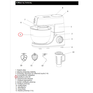 copy of Ανοξείδωτο μπολ κουζινομηχανή SB-1010 SILVER PYREX