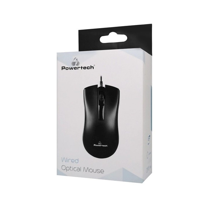 Ενσύρματο ποντίκι PT-808, 1000DPI, USB μαύρο