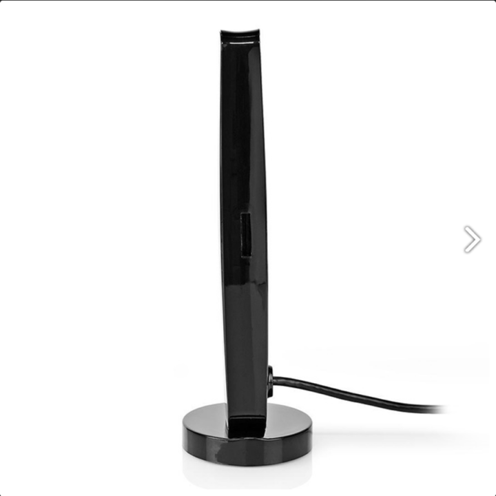 Εσωτερική κεραία HDTV, 26dB FM / VHF / UHF, με τεχνολογία προστασίας LTE/4G σε μαύρο χρώμα.  233-1991