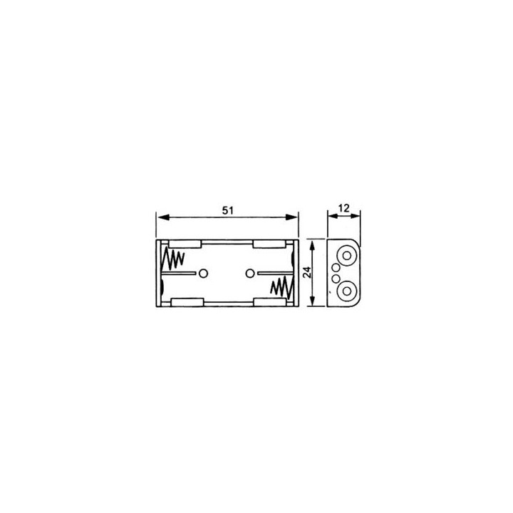 copy of Μπαταριοθήκη για  πλακέ μπαταρία 9V με κλίπ και καλώδιο