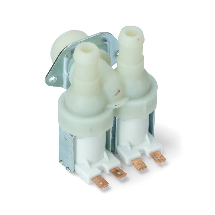 Double vertical inlet water valve for washing machine / dishwasher GENERAL USE