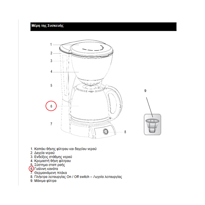 Κανάτα καφετιέρας γαλλικού καφέ IZZY Crème original IZZY KAFKA0018C