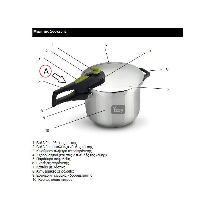 copy of Λαβή καπακιού χύτρας ταχύτητος FAGOR RAPID EXPRESS original