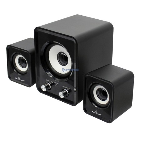 Ηχεία Essential sound PT-843, 2.1, 5W + 2x 3W, 3.5mm, μαύρα  PT-843