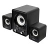 Ηχεία Essential sound PT-843, 2.1, 5W + 2x 3W, 3.5mm, μαύρα PT-843