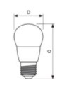 Λάμπα led σφαιρική 5W E27 G45 2700Κ EUROLAMP EUROLAMP G45527E27EL
