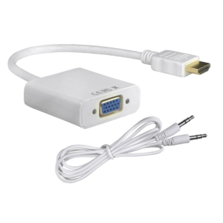 copy of Μετατροπέας HDMI σε VGA και 3,5mm jack για ήχο σε λευκό χρώμα