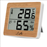 Ψηφιακό θερμόμετρο / υγρόμετρο εσωτερικού χώρου, με bamboo πρόσοψη.