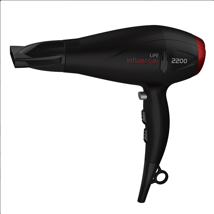 Σεσουάρ μαλλιών με AC μοτέρ 2200W και λειτουργία ιονισμού LIFE INFLUENCER
