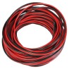 Flat red and black speaker cables, 2 x 1.50 mm²