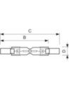 Λάμπα αλογόνου μικρή Plusline 78mm 2y 48W R7s 230V OSRAM OSRAM R7S0007OS Λάμπα αλογόνου μικρή Plusline 78mm 2y 48W R7s 230V OSRAM OSRAM R7S0007OS
