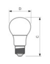 Λάμπα led 5W E27 A60 3000Κ