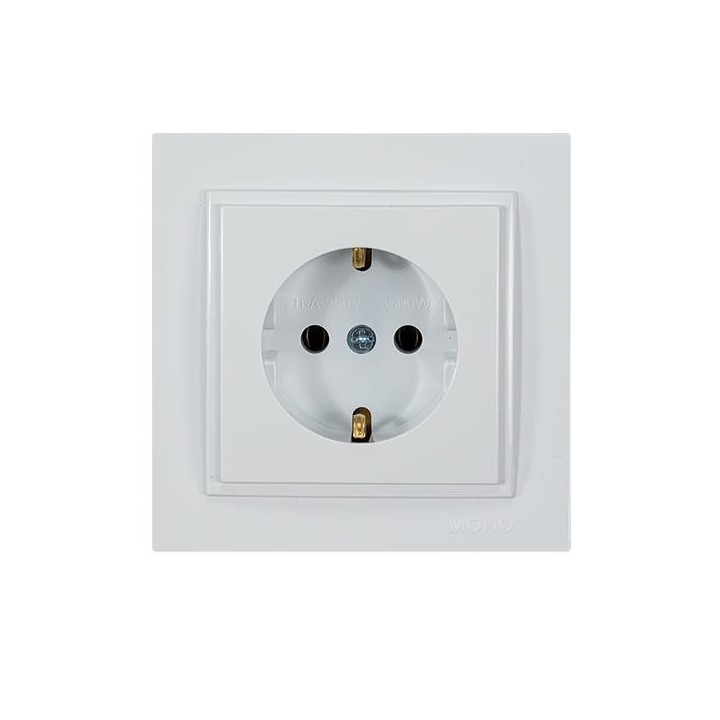 Πρίζα σούκο 16Α Λευκή EUROLAMP 152-10130