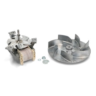 Ανεμιστήρας κομπλέ (220volt 35watt,μοτέρ+φτερωτή) αερόθερμου φούρνου κουζίνας NEFF