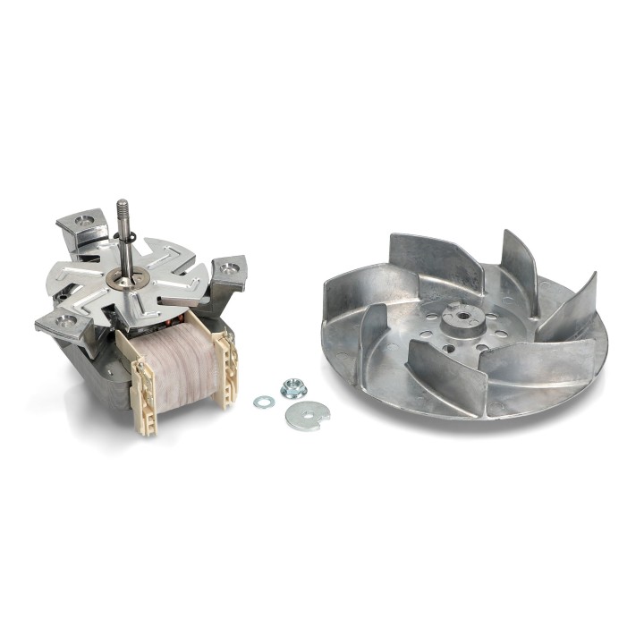 Ανεμιστήρας κομπλέ (220volt 35watt,μοτέρ+φτερωτή) αερόθερμου φούρνου κουζίνας NEFF