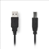 Καλώδιο USB 2.0 αρσενικό σε USB Type Β αρσενικό 1.5m μαύρο κατάλληλο για τη σύνδεση εκτυπωτή σε έναν Η/Υ