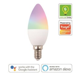 Λάμπα led κερί Smart WiFi 6W E14 RGBW EUROLAMP EUROLAMP Ledsmart6rgb