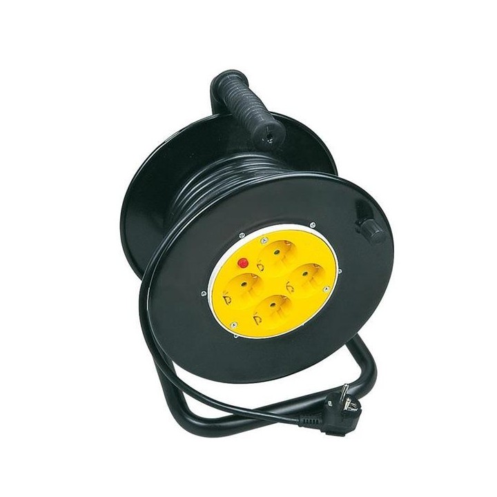 Μπαλαντέζα καρούλι 4 θέσεων με καλώδιο 3x1.5mm 15m με προστασία επαφών και υπερθέρμανσης ΓΕΝΙΚΗΣ ΧΡΗΣΗΣ POL0048M15KAR