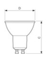 Λάμπα LED spot 4-50W GU10 3000Κ 36° PHILIPS DIMMABLE PHILIPS MR16430D