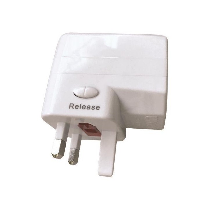 Αντάπτορας ταξιδίου για αγγλία 6Α USB 1A ΓΕΝΙΚΗΣ ΧΡΗΣΗΣ EUROLAMP POL0041USB