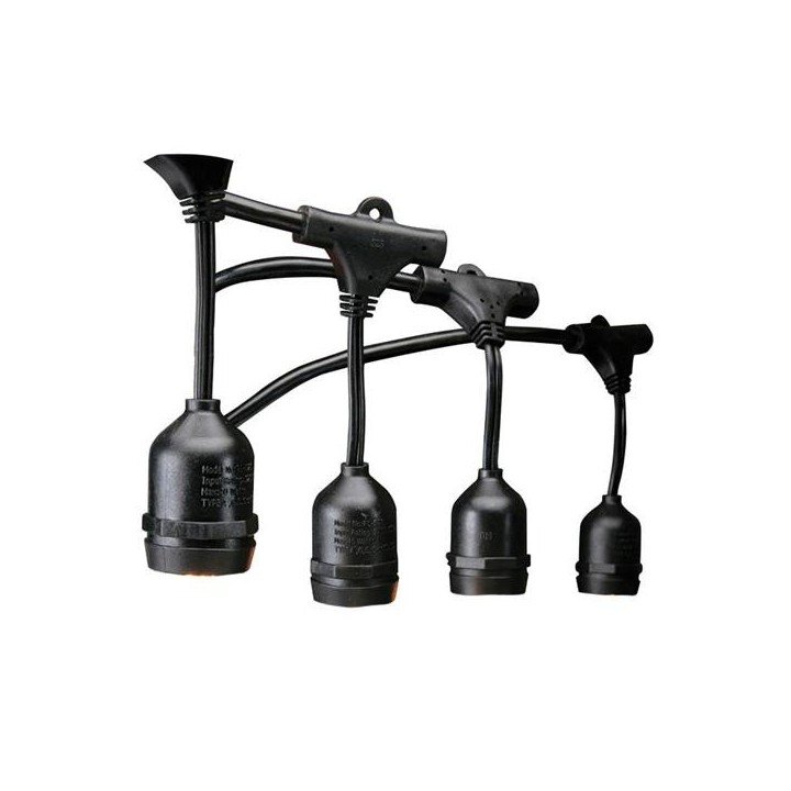 Γιρλάντα εξωτερικού χώρου μαύρη EUROLAMP 147-47090