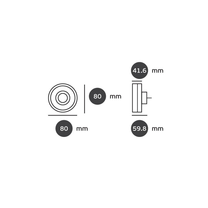 copy of Φωτάκι νυκτός με διακόπτη LED 1W με τέσσερα χρώματα EUROLAMP