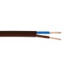 Καλώδιο εύκαμπτο πλακέ ΗO3VVH2 2x0,75mm2 καφέ ΓΕΝΙΚΗΣ ΧΡΗΣΗΣ KALOVB﻿R