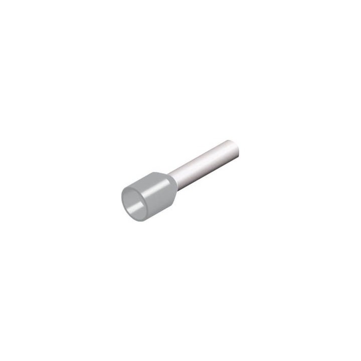 Tubular terminal for single-core cable 0.50mm² white GENERAL USE
