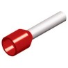 Ακροδέκτης σωληνωτός για μύτη μονός καλωδίου 1.00mm² κόκκινος ΓΕΝΙΚΗΣ ΧΡΗΣΗΣ