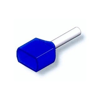 Ακροδέκτης σωληνωτός για μύτη διπλός καλωδίου 2x0.75mm² μπλέ ΓΕΝΙΚΗΣ ΧΡΗΣΗΣ ΓΕΝΙΚΗΣ ΧΡΗΣΗΣ TE7508