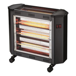 Θερμάστρα χαλαζία 2400W μαύρη με ανεμιστήρα και υγραντήρα EUROLAMP EUROLAMP 147-29152