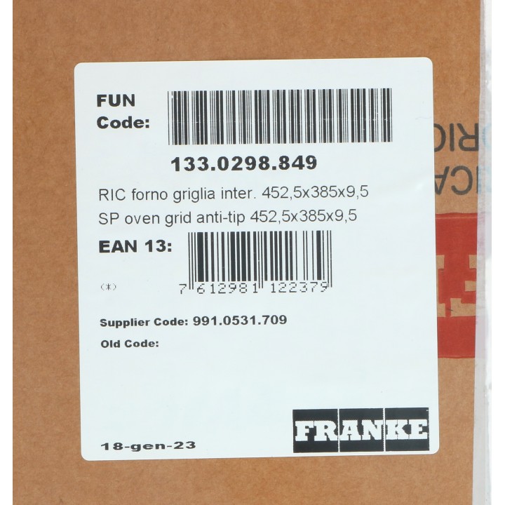 Σχάρα κουζίνας FRANKE original FRANKE SK0007