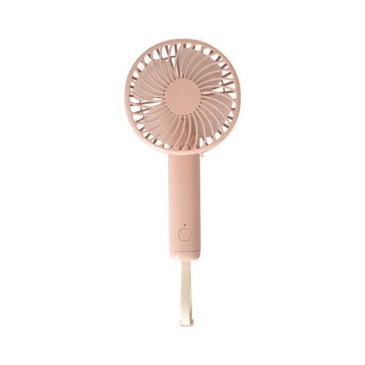 Ανεμιστήρας χειρός επαναφορτιζόμενος Φ19 USB με περιστροφη 180° ροζ EUROLAMP 300-20523