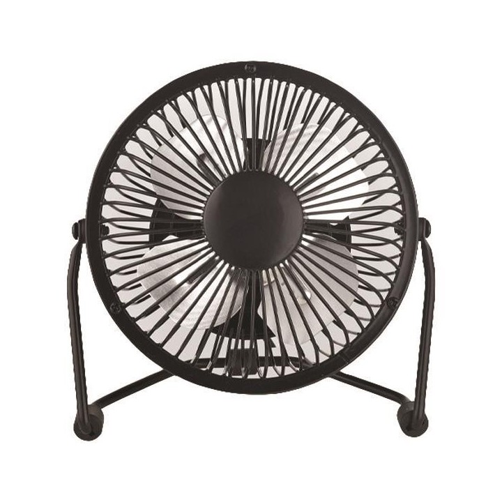 Μίνι και μεταλλικός ανεμιστήρας, μαύρου χρώματος με σύνδεση USB Φ10 4W EUROLAMP EUROLAMP 147-29072