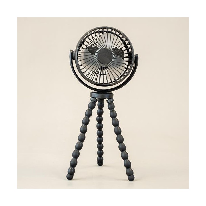Ανεμιστήρας επιτραπέζιος επαναφορτιζόμενος Φ12 5W με εύκαμπτο τρίποδαα
